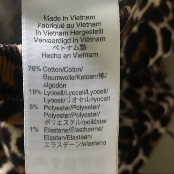 J. CREW ReImagined High Rise Animal Print Pants Stretch Corduroys Jeans - Picture 11 of 12